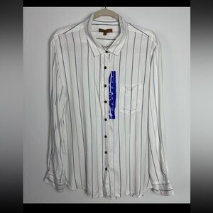 Jack’s Girlfriend washed navy button down shirt XL